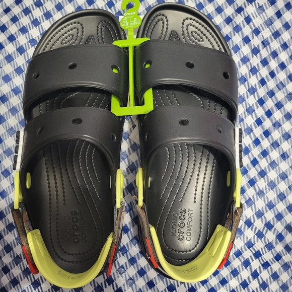 Crocs Classic All Terrain Ikat Sandals 208050-0C4 Men's Size 11 or 12 Black Clog - Picture 6 of 6